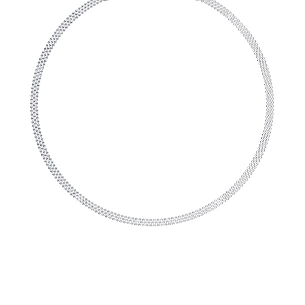 Колье-чокер из серебра